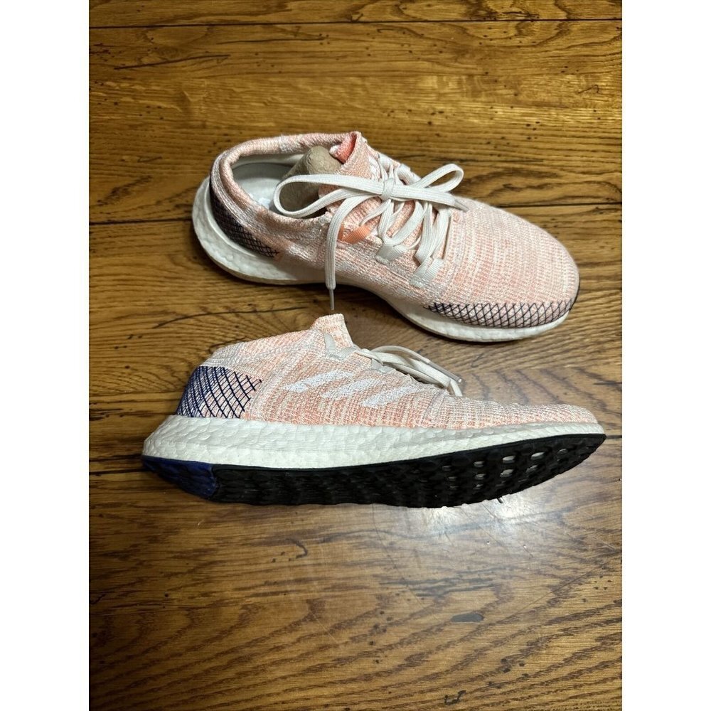 Adidas Pure Boost Go Sneakers Shoes Mistery Ink White sz 7.5